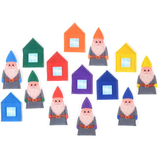 Пальчиковый театр Семь гномиков (14 элементов, фетр)