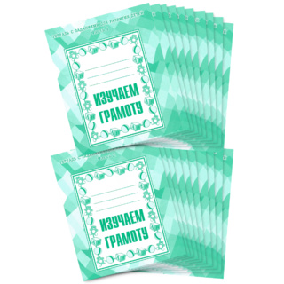 Набор из 20 рабочих тетрадей "Изучаем грамоту" (2 части)