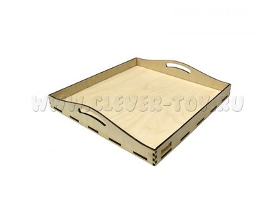 Поднос фанерный квадратный (Монтессори материалы)