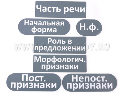 Набор магнитных карточек "Общие термины (морфологический разбор)"