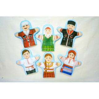 Набор рукавичек "Семья казаков" 6 штук