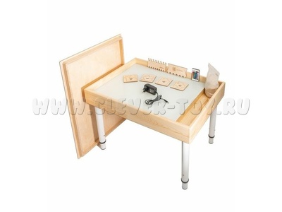 Стол для рисования песком с отсеком с набором аксессуаров, 50х70см